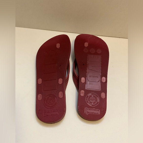 Ipanema burgundy sandals slippers 9 - Picture 10 of 12